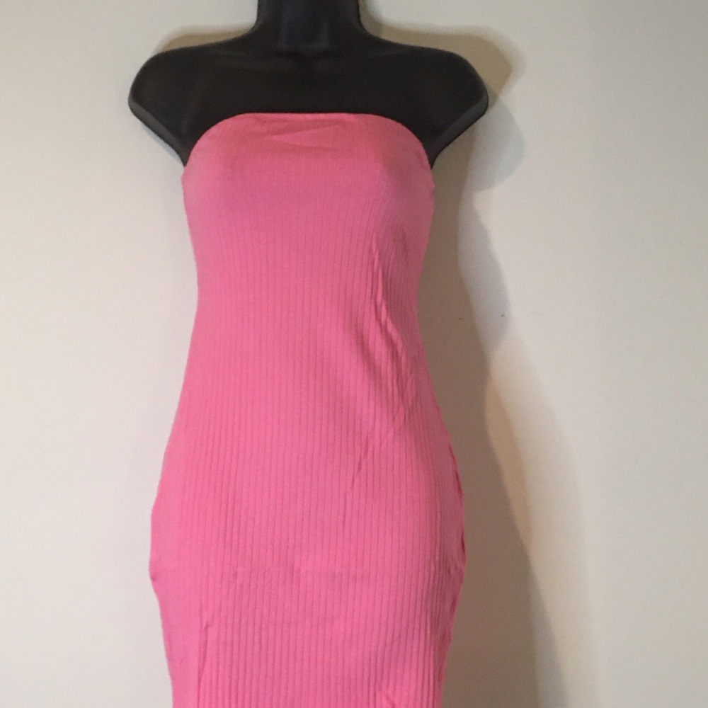 Strapless Pink Mini Dress